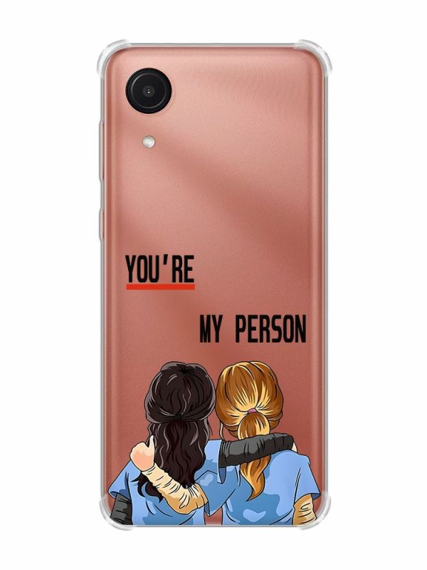 Чохол з потовщеними кутами на Samsung Galaxy A03 Core/A032 :: Подруги з Анатомії (принт 251)