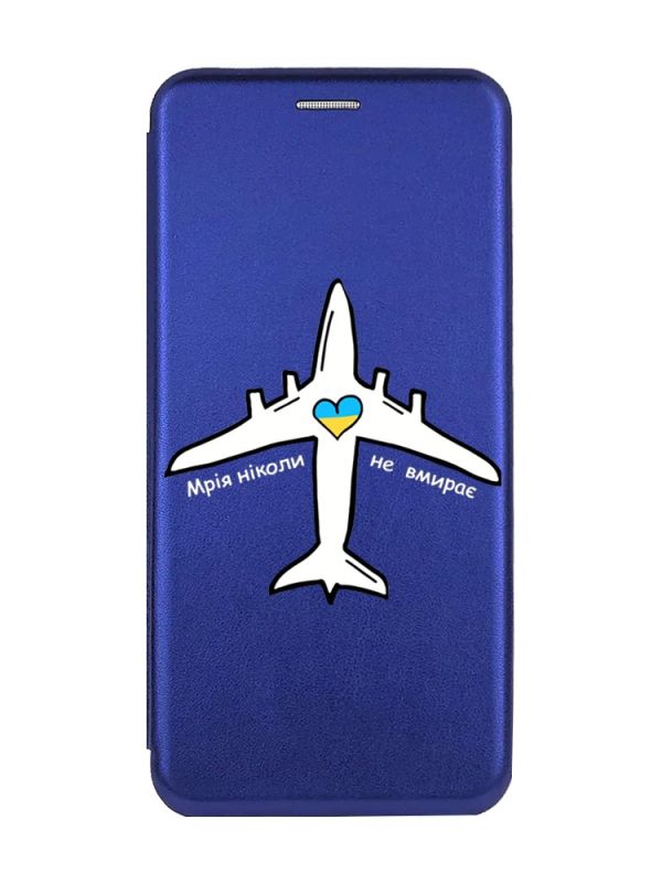 Чохол-книжка з малюнком для Samsung Galaxy А10 (2019) А105 Синій :: Мрія ніколи не помирає (принт 1)