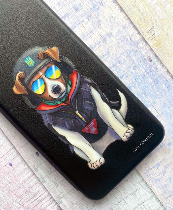 Чохол-книжка з малюнком для Samsung Galaxy A51 (2020) Чорний; Патрон (патріотичний принт 4)