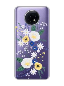 Прозорий чохол на Xiaomi Redmi Note 9T/Redmi Note 9 5G :: Квіти. Акварель (принт 271)