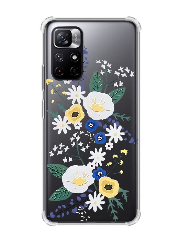 Чохол з потовщеними кутами на Xiaomi Redmi Note 11 5G :: Квіти. Акварель (принт 271)