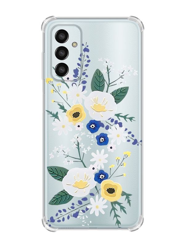 Чохол із потовщеними кутами на Samsung Galaxy M13 4G :: Квіти. Акварель (принт 271)