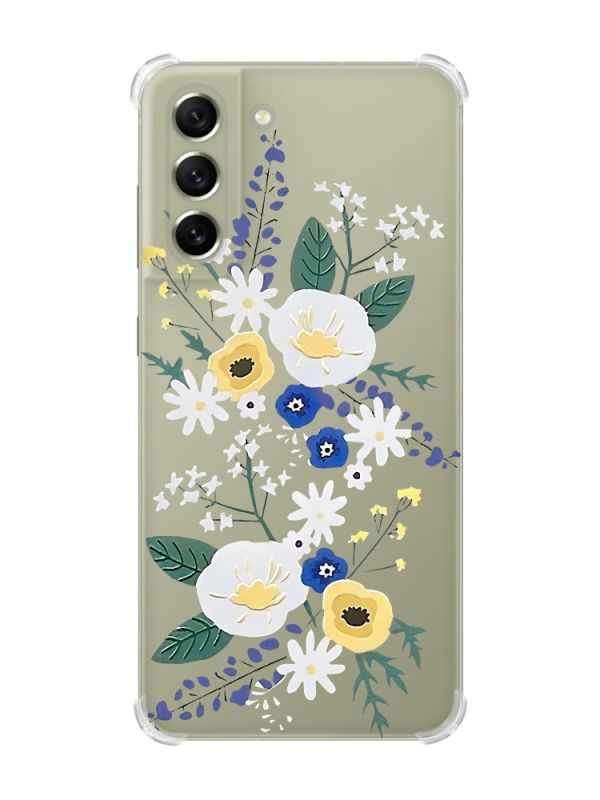 Чохол із потовщеними кутами на Samsung S21 FE :: Квіти. Акварель (принт 271)