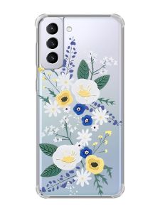 Чохол з потовщеними кутами на Samsung Galaxy S21 Plus :: Квіти. Акварель (принт 271)