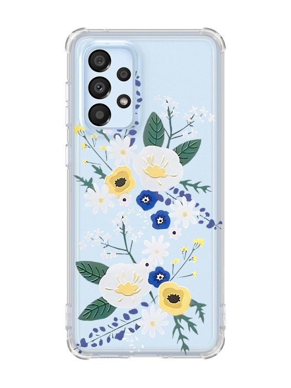 Чохол з потовщеними кутами на Samsung Galaxy A33 5G :: Квіти. Акварель (принт 271)