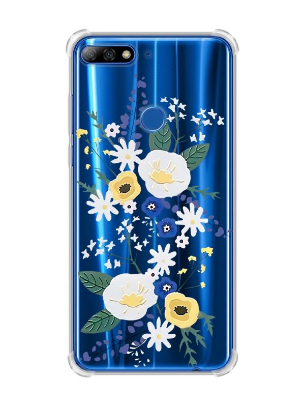 Чохол з потовщеними кутами на Huawei Y7 2018/Y7 Prime 2018 :: Квіти. Акварель (принт 271)
