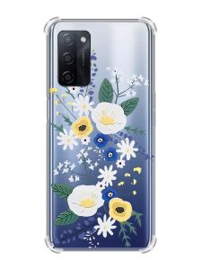 Чохол з потовщеними кутами на Oppo A55 :: Квіти. Акварель (принт 271)