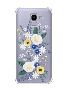 Чохол із потовщеними кутами на Samsung Galaxy J6 (2018) J600F :: Квіти. Акварель (принт 271)