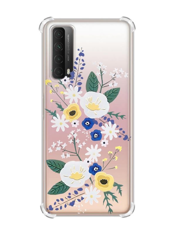 Чохол з потовщеними кутами на Huawei P Smart 2021 :: Квіти. Акварель (принт 271)