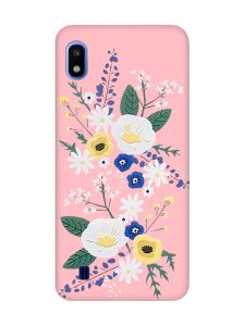 Матовий рожевий чохол на Samsung Galaxy A10 (2019) A105 :: Квіти. Акварель (принт 271)