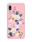 Матовий рожевий чохол на Samsung Galaxy A10 (2019) A105 :: Квіти. Акварель (принт 271)