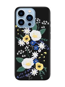 Матовий чорний чохол на Apple iPhone 13 Pro Max :: Квіти. Акварель (принт 271)