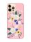 Матовий рожевий чохол на Apple iPhone 12 Pro Max :: Квіти. Акварель (принт 271)