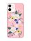 Матовий рожевий чохол на Apple iPhone 12 / 12 Pro (6.1) :: Квіти. Акварель (принт 271)