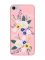 Матовий рожевий чохол на iPhone 7 / 8 :: Квіти. Акварель (принт 271)