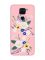 Матовий рожевий чохол на Xiaomi Redmi Note 9 :: Квіти. Акварель (принт 271)