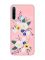Матовий рожевий чохол на Xiaomi Redmi Note 8 :: Квіти. Акварель (принт 271)