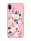 Матовий рожевий чохол на Xiaomi Redmi 7A :: Квіти. Акварель (принт 271)