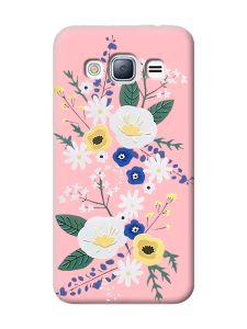 Матовий рожевий чохол на Samsung Galaxy J3 / J310 :: Квіти. Акварель (принт 271)