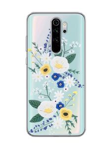 Прозорий чохол на Xiaomi Redmi Note 8 Pro :: Квіти. Акварель (принт 271)