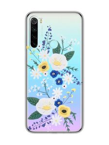 Прозорий чохол на Xiaomi Redmi Note 8  :: Квіти. Акварель (принт 271)