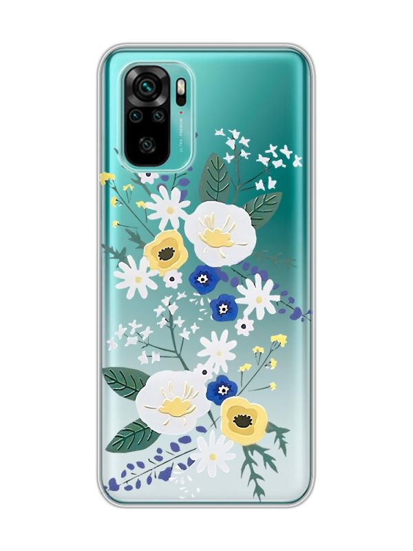 Прозорий чохол на Xiaomi Redmi Note 10 / Note 10s  :: Квіти. Акварель (принт 271)
