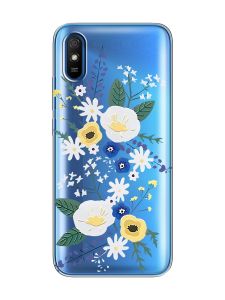 Прозорий чохол на Xiaomi Redmi 9A  :: Квіти. Акварель (принт 271)