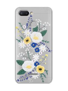 Прозорий чохол на Xiaomi Redmi 6  :: Квіти. Акварель (принт 271)