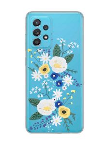 Прозорий чохол на Samsung Galaxy A52 :: Квіти. Акварель (принт 271)