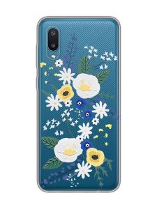 Прозорий чохол на Samsung Galaxy A02/A022 (2021) :: Квіти. Акварель (принт 271)