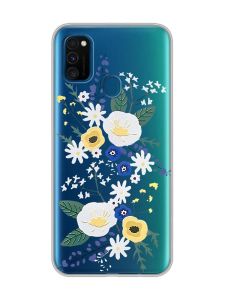 Прозорий чохол на Samsung Galaxy M30s/М21  :: Квіти. Акварель (принт 271)