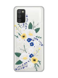 Прозорий чохол для Samsung Galaxy A02s :: Квіти. Акварель (принт 271)