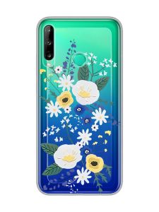 Прозорий чохол для Huawei Р40 lite E / Y7p  :: Квіти. Акварель (принт 271)
