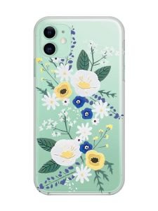 Прозорий чохол на Apple iPhone 11 (6,1) :: Квіти. Акварель (принт 271)