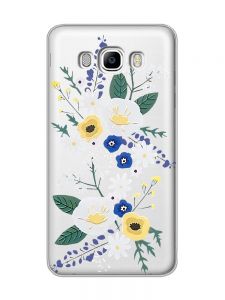 Прозорий чохол на SAMSUNG Galaxy J7(2016) J710 :: Квіти. Акварель (принт 271)
