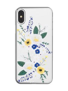 Прозорий чохол на iPhone X / XS :: Квіти. Акварель (принт 271)