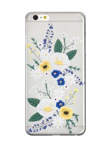 Прозорий чохол на iPhone 6+/6 Plus :: Квіти. Акварель (принт 271)
