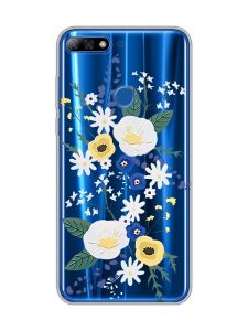 Прозорий чохол на Huawei Y7 2018 / Y7 prime 2018 :: Квіти. Акварель (принт 271)