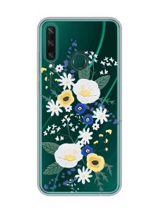 Прозорий чохол на Huawei Y6p :: Квіти. Акварель (принт 271)