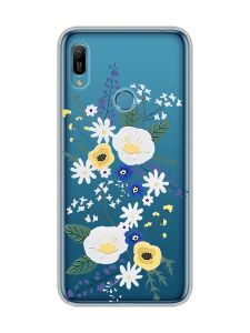 Прозорий чохол на Huawei Y6 2019 :: Квіти. Акварель (принт 271)