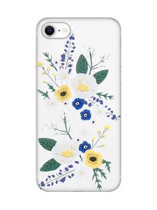 Прозорий чохол на iPhone SE 2020 :: Квіти. Акварель (принт 271)
