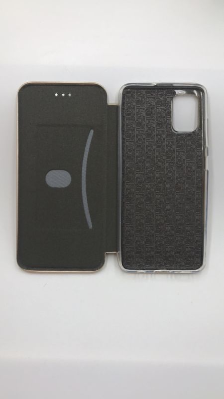 Чохол-книжка з малюнком для Samsung Galaxy A51 (A515) Золотий :: Квітковий малюнок (принт 272)