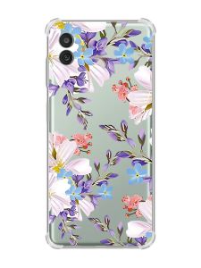 Чохол з потовщеними кутами на Samsung Galaxy M13 5G :: Квітковий малюнок (принт 272)