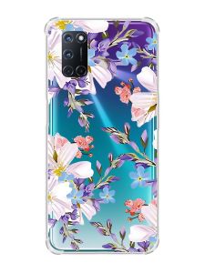 Чохол з потовщеними кутами на Oppo A52/A72/A92 :: Квітковий малюнок (принт 272)