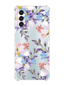 Чохол із потовщеними кутами на Samsung Galaxy M13 4G :: Квітковий малюнок (принт 272)