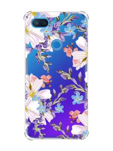 Чохол із потовщеними кутами на Xiaomi Mi 8 Lite :: Квітковий малюнок (принт 272)