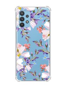 Чохол з потовщеними кутами на Samsung Galaxy A32 :: Квітковий малюнок (принт 272)