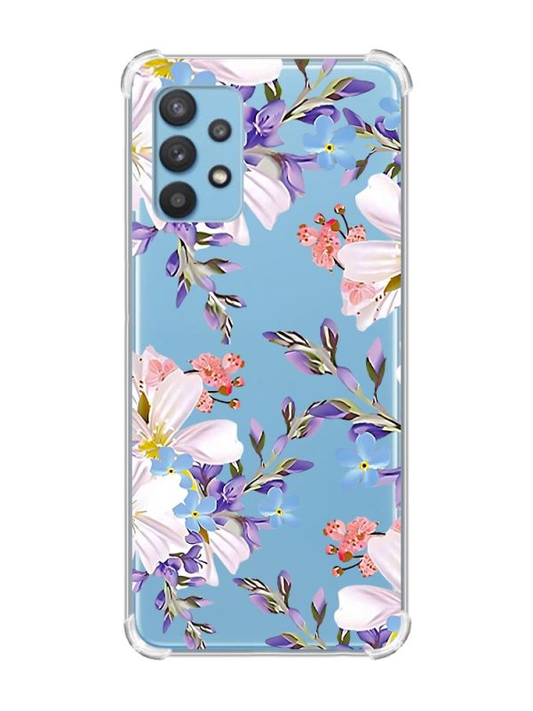 Чохол з потовщеними кутами на Samsung Galaxy A32 :: Квітковий малюнок (принт 272)