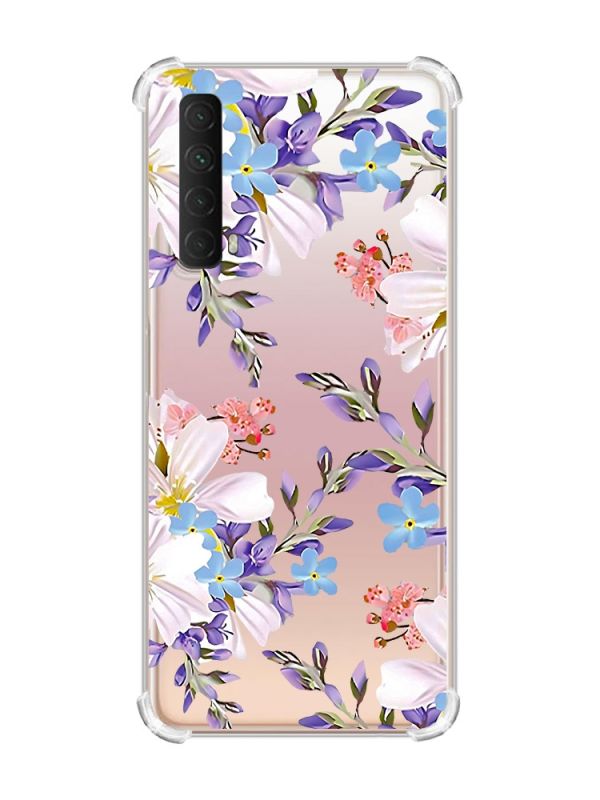 Чохол з потовщеними кутами на Huawei P Smart 2021 :: Квітковий малюнок (принт 272)