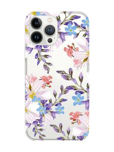 Прозорий чохол із захистом камери на iPhone 14 Pro :: Квітковий малюнок (принт 272)